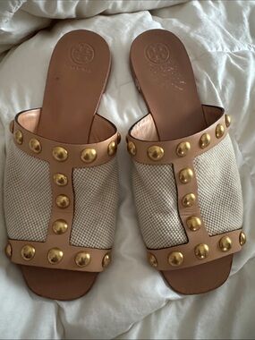 Tory Burch slides. 8 1/2.